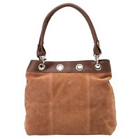 Suede leather handbags and purses