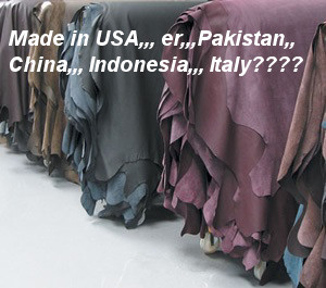 where do leather hides come from?