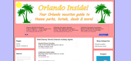 Walt Disney World Orlando vacation site