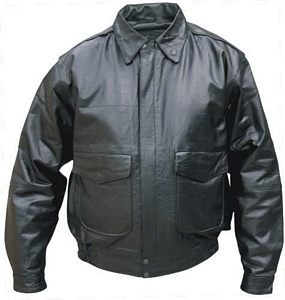 Mens leather bomber jacket