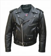 split grain cowhide leather jacket