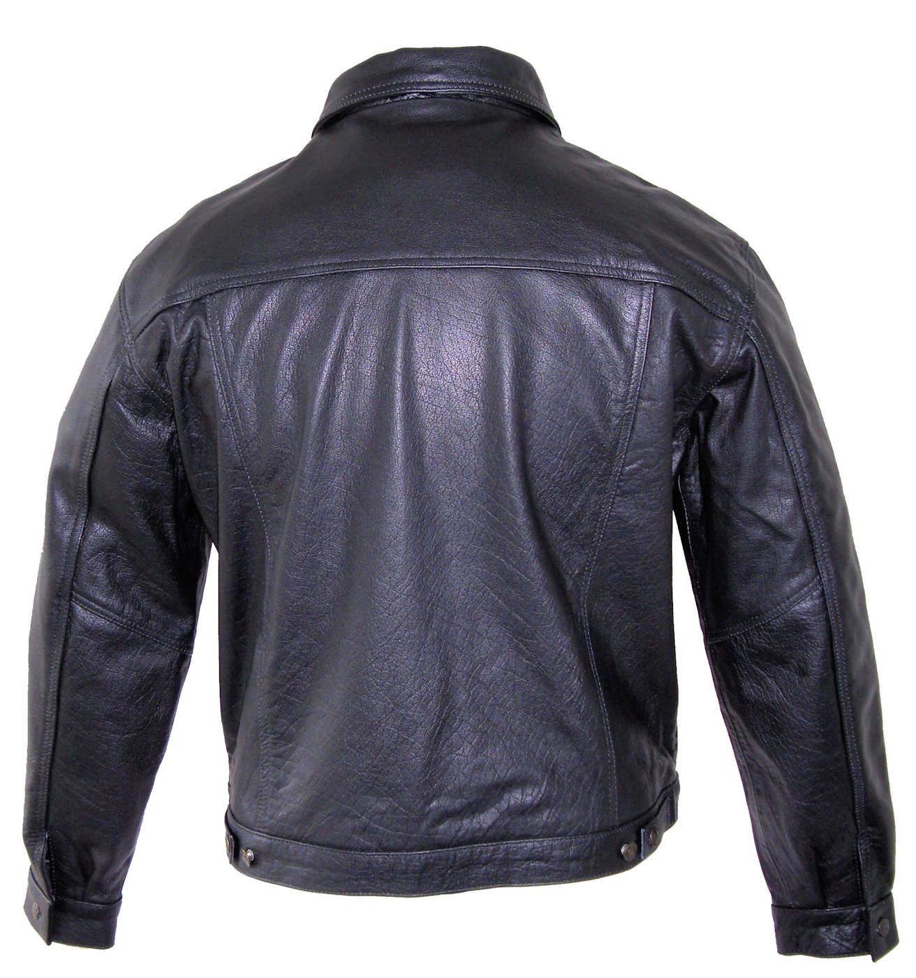 Mens Denim Style Leather Jacket MLSJ17 – Leather Supreme