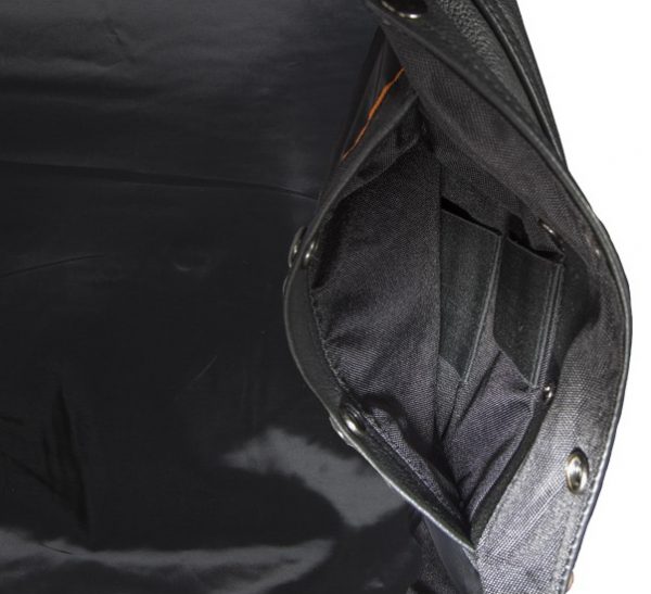 mens cowhide leather vest inside