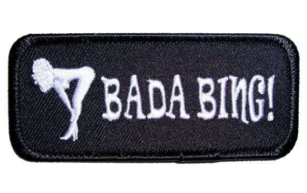 bada bing sexy girl biker patch