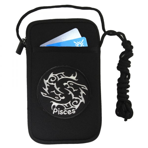 ladies cell phone case with Pisces patch