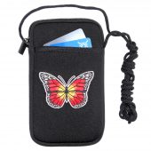 Woman biker butterfly phone case