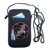 Ladies phone case with eagle dream catcher patch design