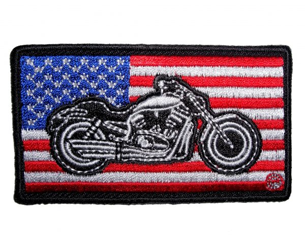 patriotic american flag motorcycle