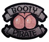 ladies booty pirate biker patch