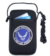 ladies cellphone holder with proud air force daughter design