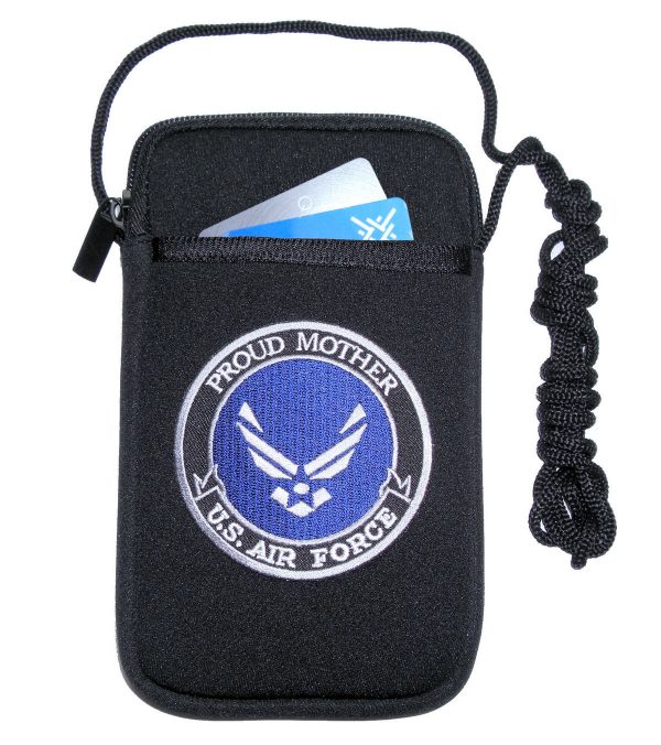 ladies cell phone case with proud air force mother design