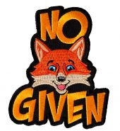 No Fox Given funny patch