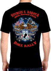 Sturgis Flying American Eagle Tee Shirt
