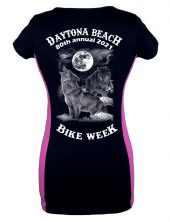 Women's two tone Daytona beach bike week tee shirt