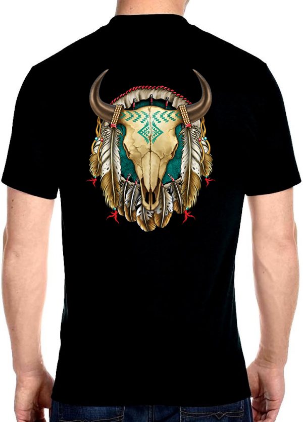 Men's native American steer t shirt