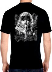 men's gangster Marilyn Monroe biker t-shirt