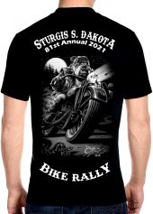 men's 2021 Sturgis bulldog biker tee
