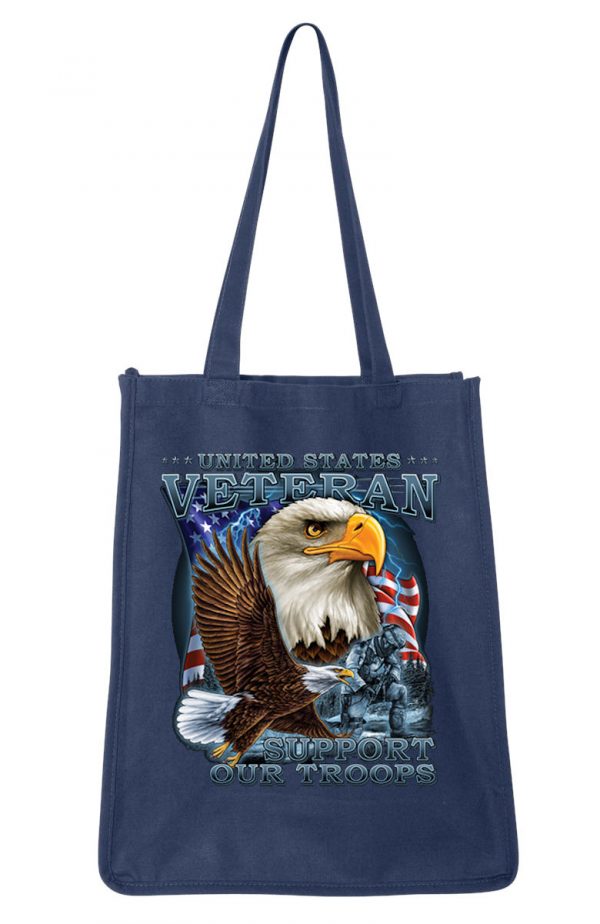 united states veteran eagle tote bag