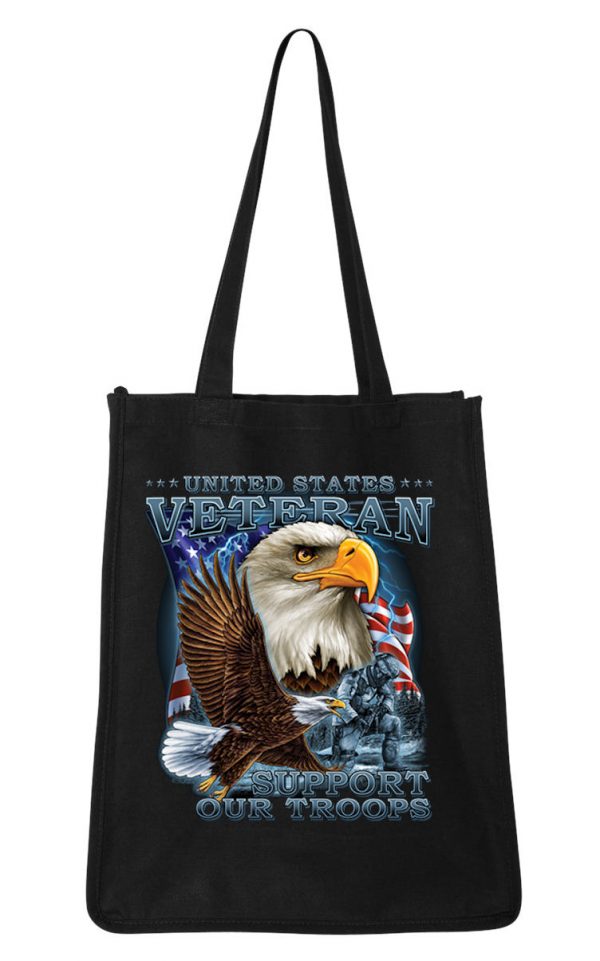 us veteran eagle tote bag