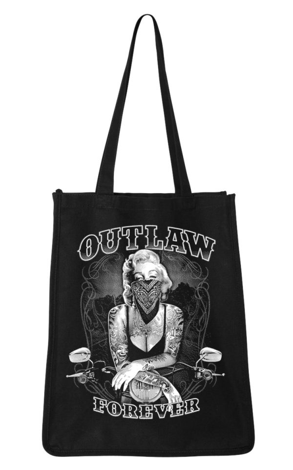 Marilyn Monroe outlaw forever tote bag