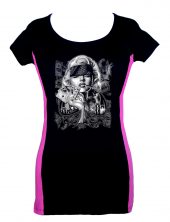 ladies marilyn monroe poker two tone tee