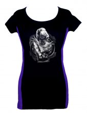 ladies marilyn monroe bad girl two tone tee