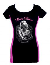 lady two tone lady biker Marilyn Monroe tee