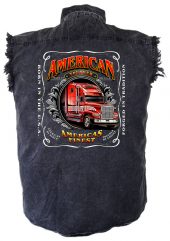 mens americas finest trucker american denim shirt