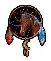 Native American horse head patch