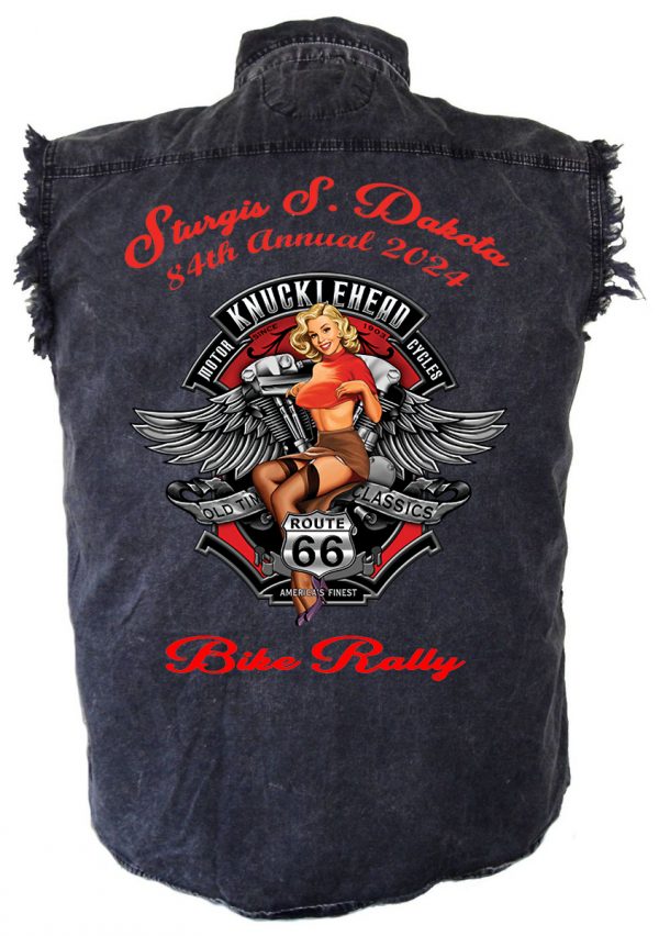 Sturgis denim hot girl shirt