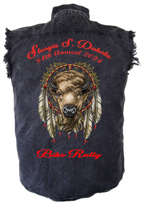 Sturgis bike rally denim shirt