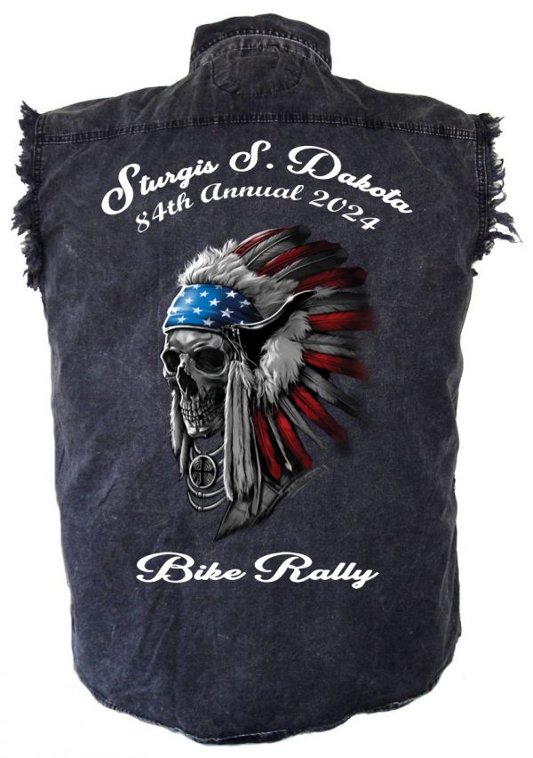 Sturgis 2024 denim shirt