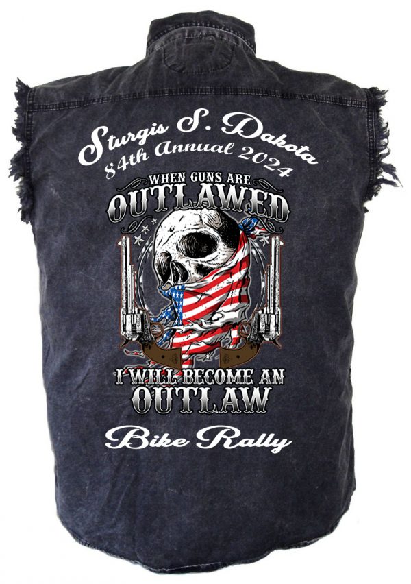 Outlaw cowboy Sturgis shirt