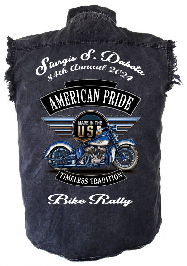 American pride biker shirt