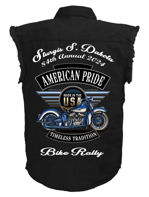 Sturgis bike rally denim shirt