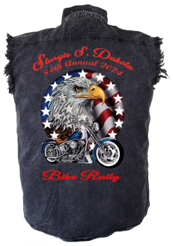 Denim biker Sturgis shirt