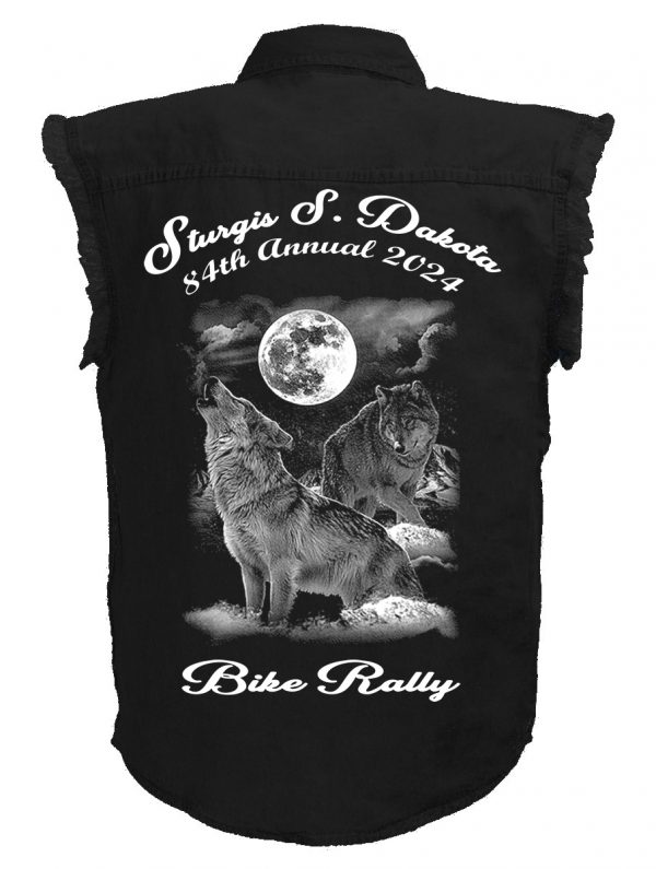 Sturgis howling night wolf shirt