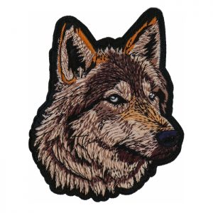 Blue eye wolf patch