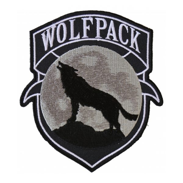 Wolfpack howling wolf patch