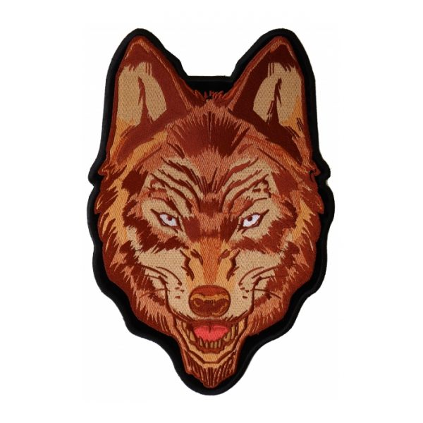 Brown wolf patch